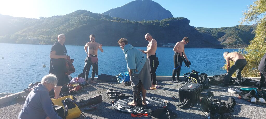 preparation de la plongee